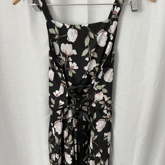 j.o.a. floral haddie handkerchief asymmetrical dress - Picture 1 of 3